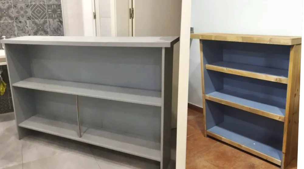 Reutilizar muebles: transformación de una estantería en Antojicos